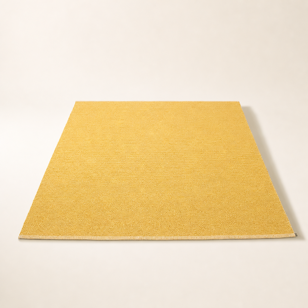 Pappelina Pappelina MONO Pale Yellow/Mustard Rug 180 x 220 cm — Area Rug
