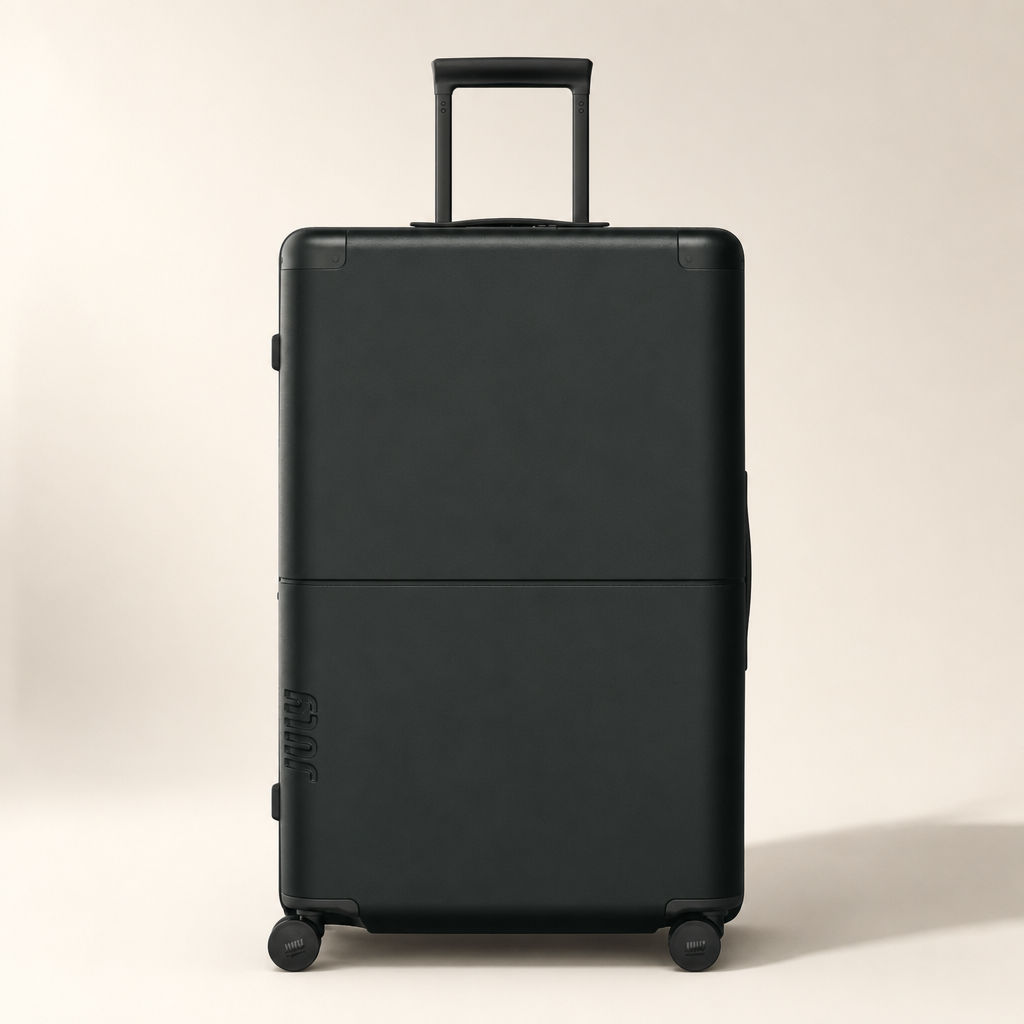 July Checked Plus Expandable — Checked Luggage (Large Hardshell Suitcase)