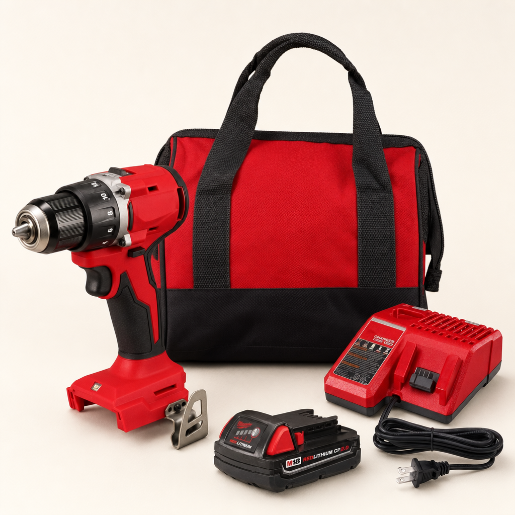 Milwaukee M18 Compact Brushless 1/2 in. Drill/Driver Kit — Cordless Drill/Driver