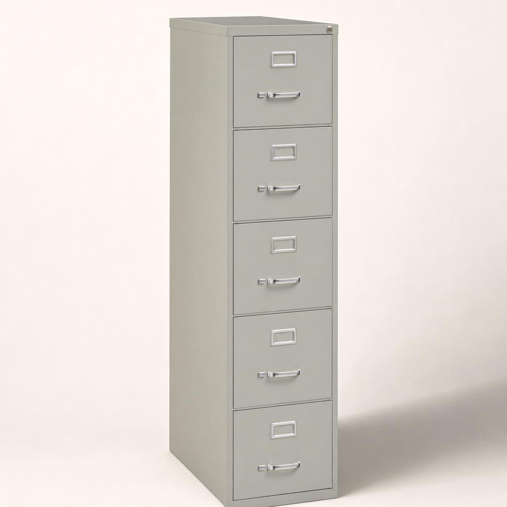 Lorell Lorell Fortress 5-Drawer Commercial Vertical File — Filing Cabinet
