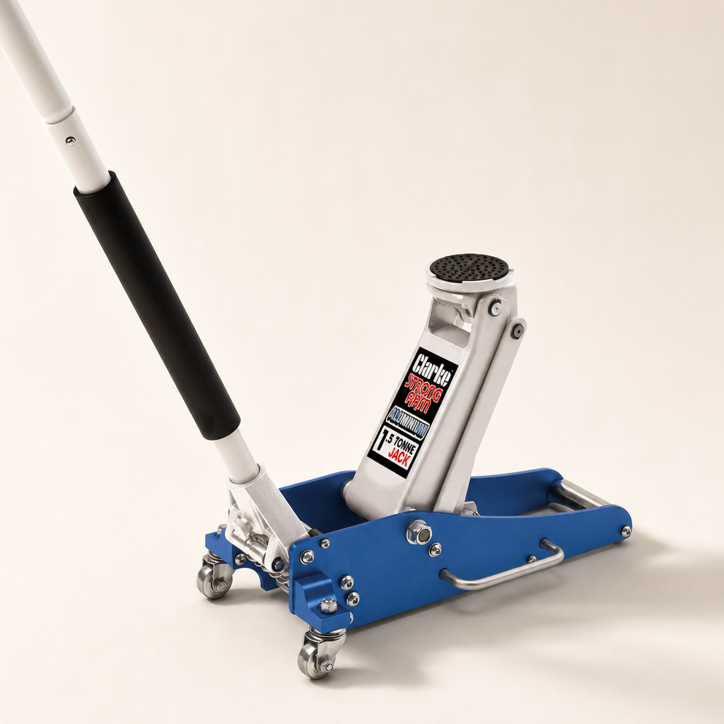 Clarke Clarke CTJ1500QL 1.5 Tonne Aluminium & Steel Quick-Lift Trolley Jack — Floor Jack