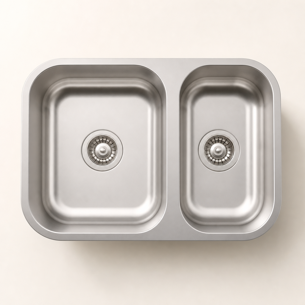 Fienza Tiva 670 Double Bowl — Kitchen Sink
