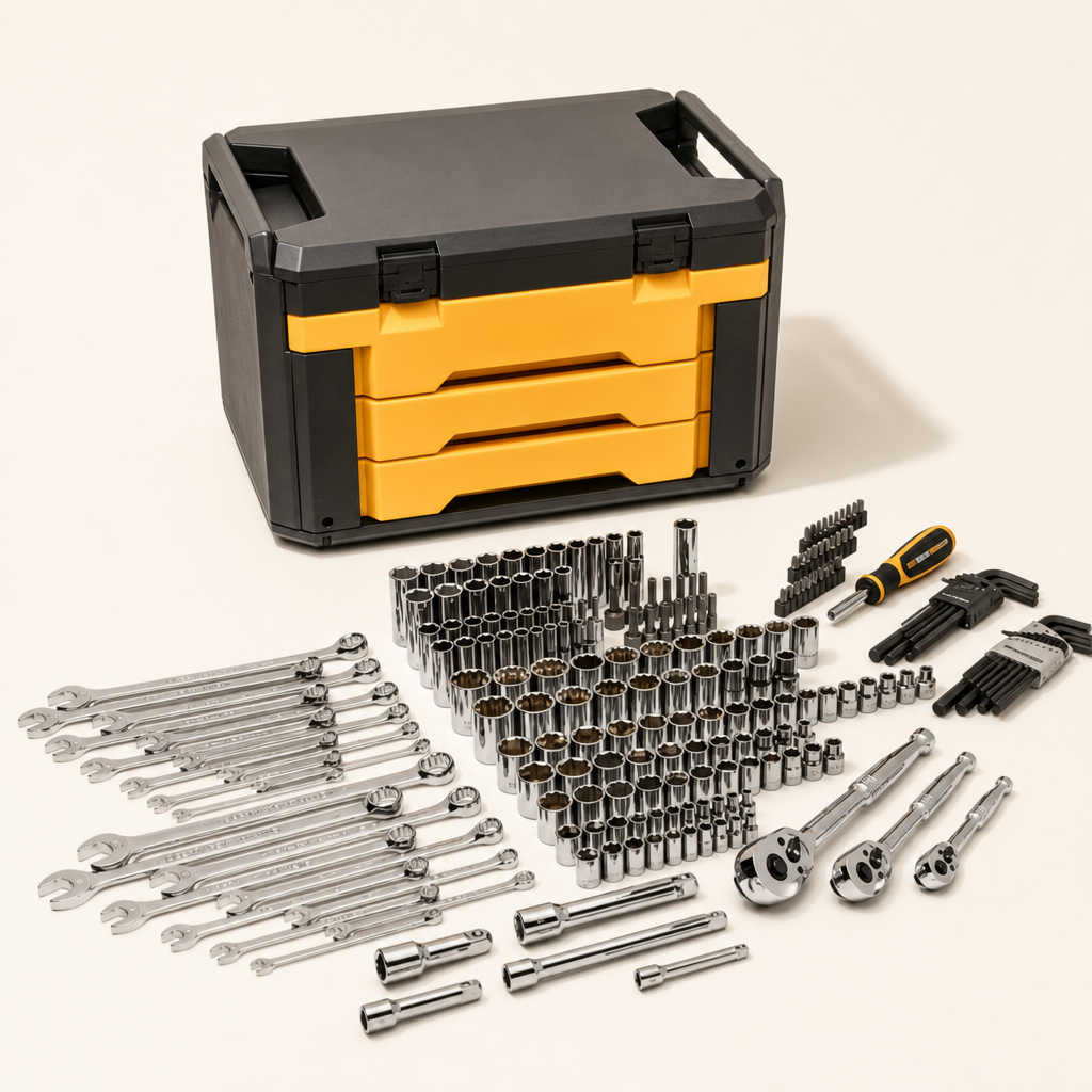 GearWrench 219-piece Mechanics Tool Set with 3-drawer Storage Box — Mechanic's Socket Set