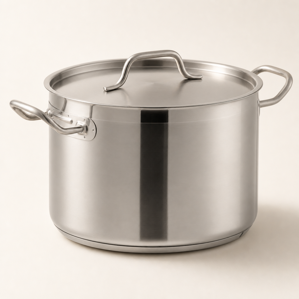 Vigor Vigor SS1 Series 12-Quart Aluminum-Clad Stockpot — Stockpot