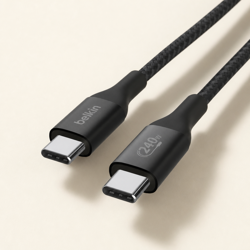 Belkin Belkin BoostCharge Braided USB-C to USB-C Power Supply Cable 240W — USB-C Cable