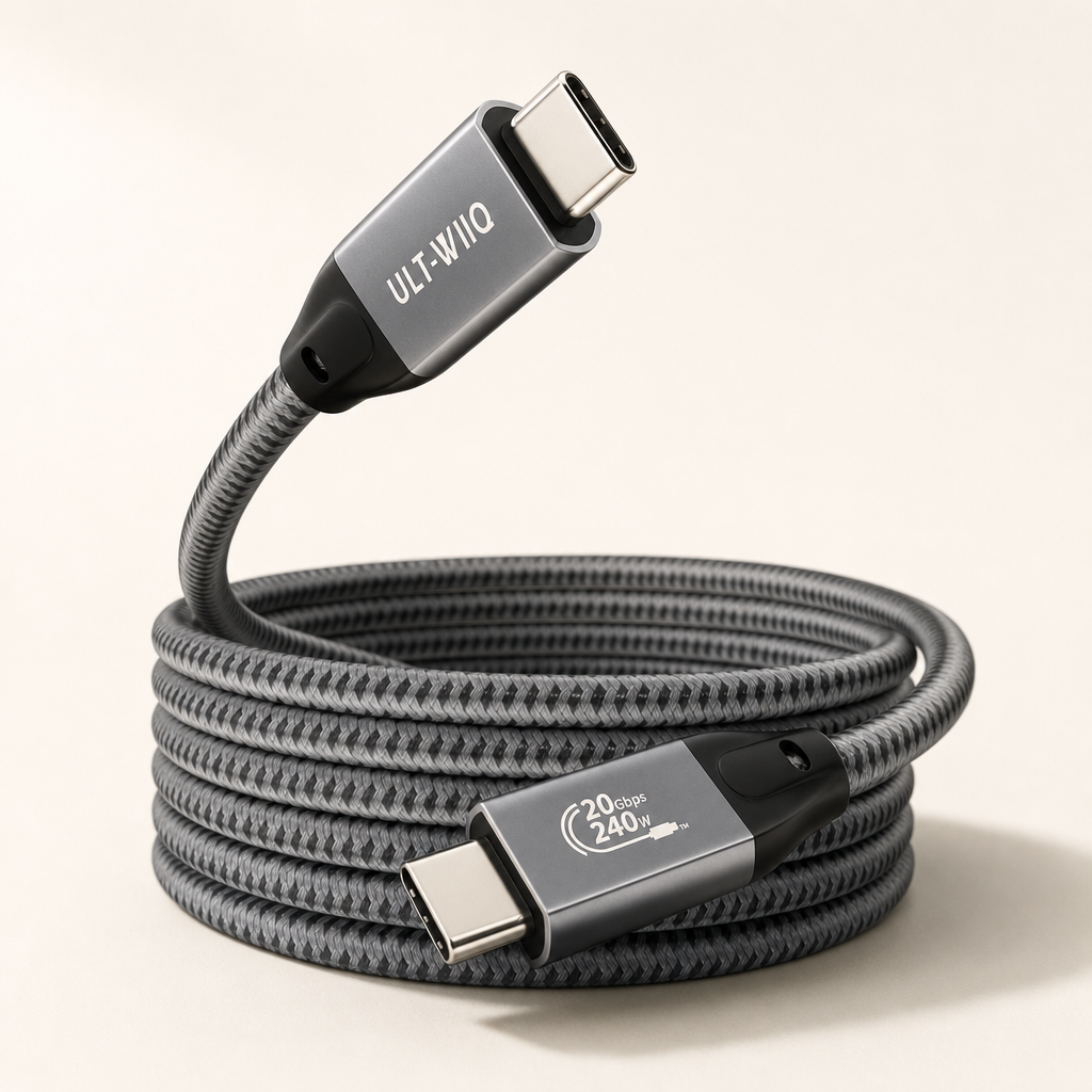 ULT-WIIQ ULT-WIIQ USB-C to USB-C 20Gbps 240W Cable — USB-C Cable