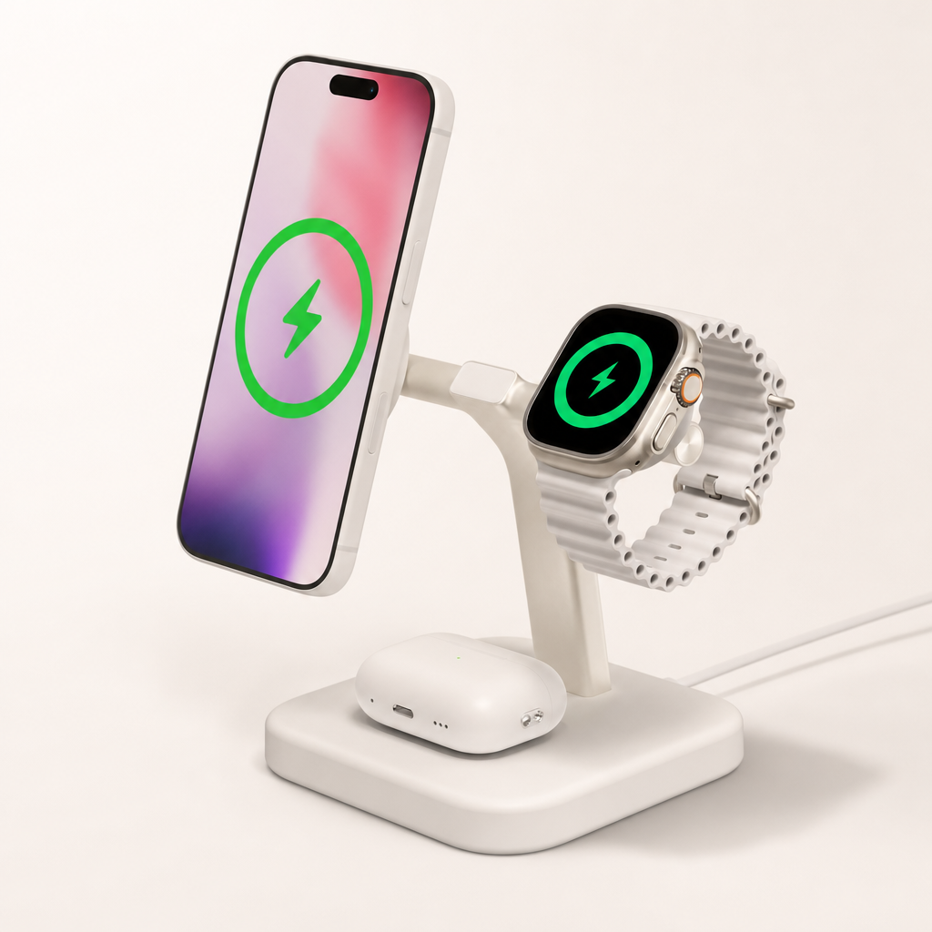 mophie mophie Qi2 3-in-1 Wireless Charging Stand — Wireless Charging Pad