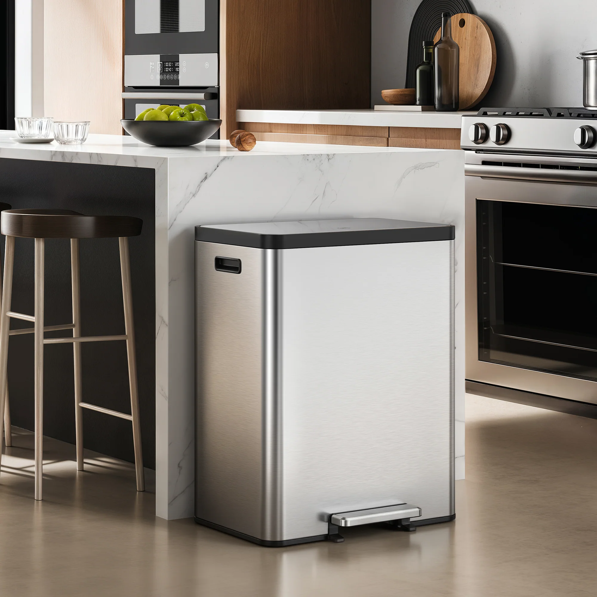 EKO EKO EcoCasa II Dual Compartment Step Trash Can