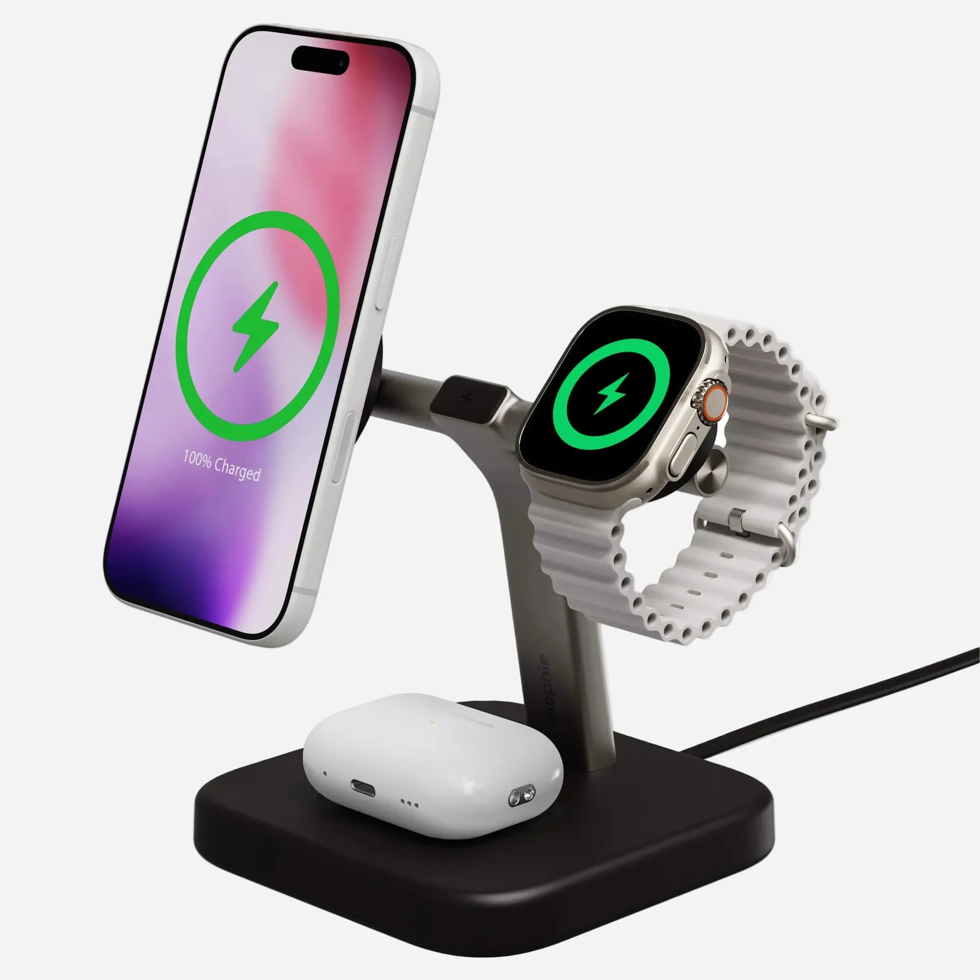 mophie mophie Qi2 3-in-1 Wireless Charging Stand