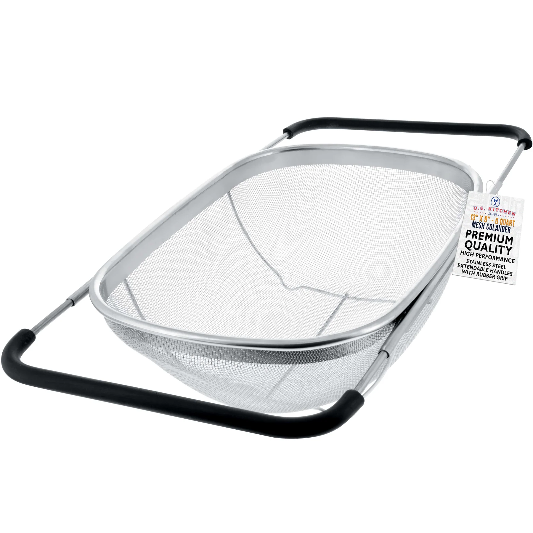 U.S. Kitchen Supply U.S. Kitchen Supply Over-the-Sink Stainless Steel Oval Colander