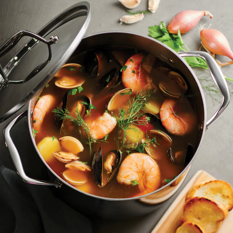 Tramontina Tramontina Signature 8-Quart Tri-Ply Clad Stock Pot