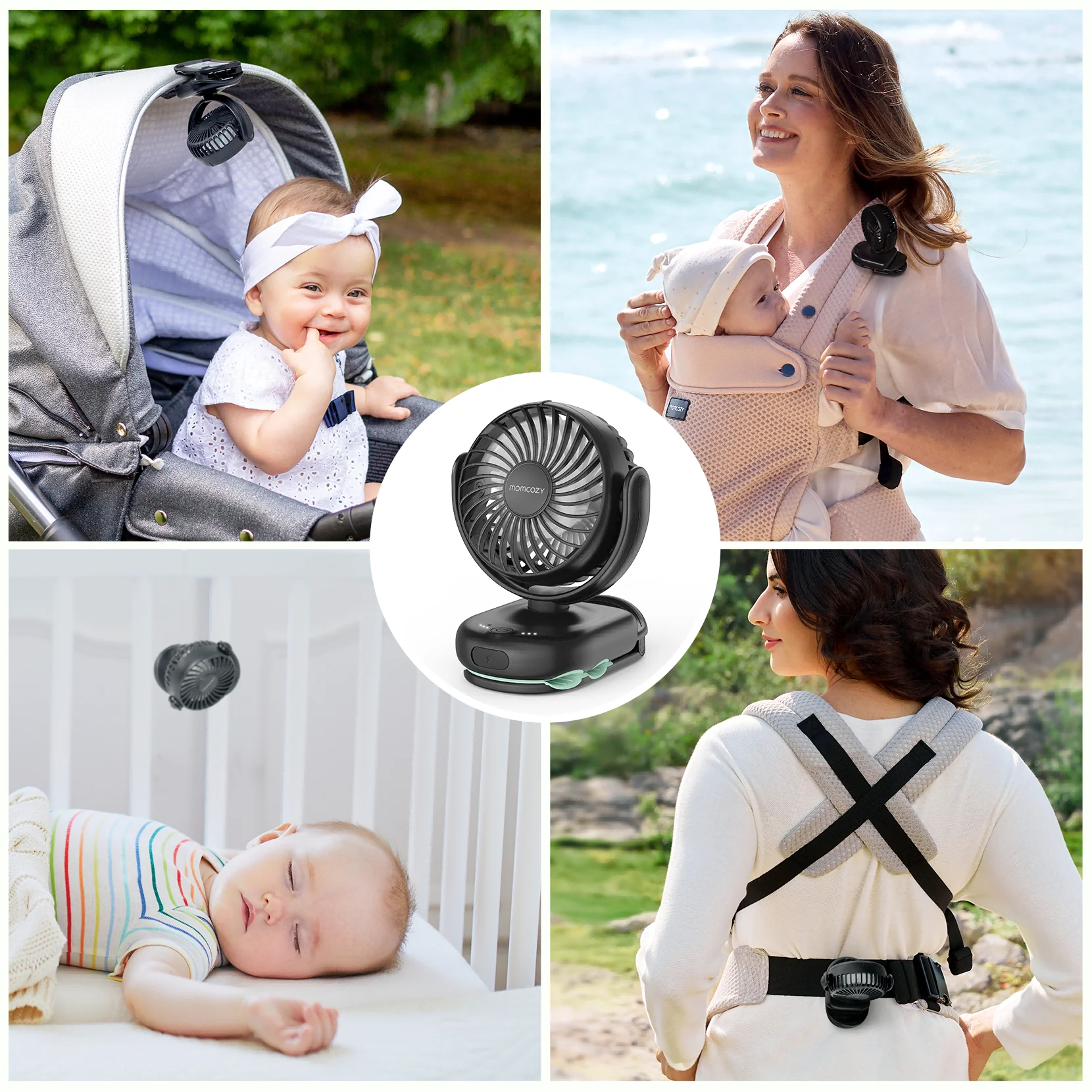 Momcozy Momcozy Clip-On 4-Speed Stroller Fan