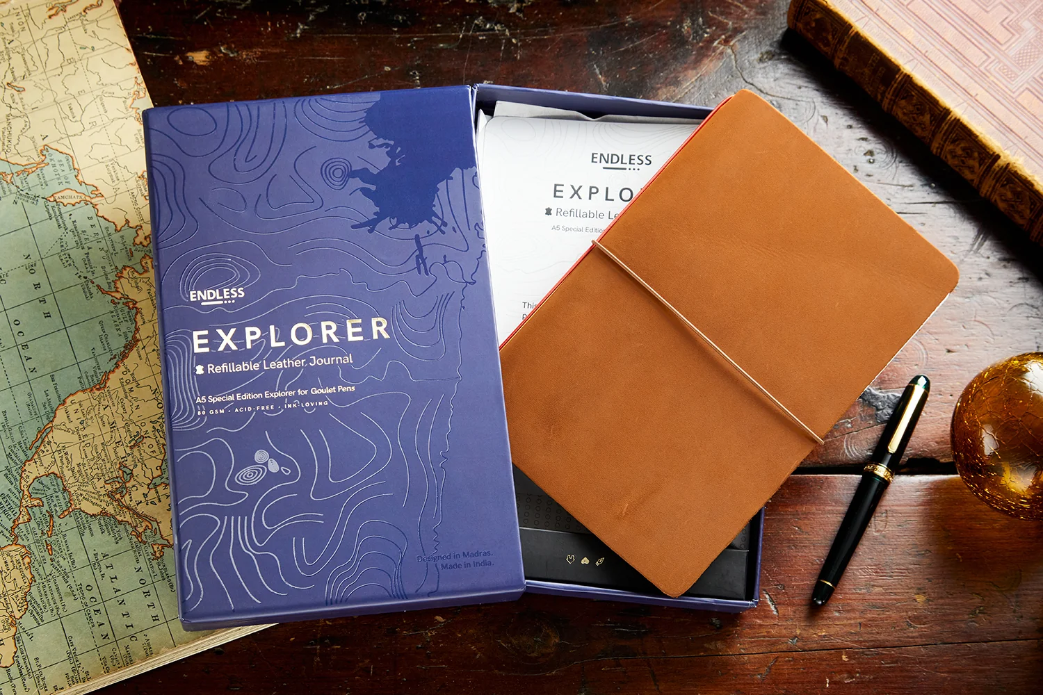 Endless Stationery Explorer A5 Refillable Leather Journal