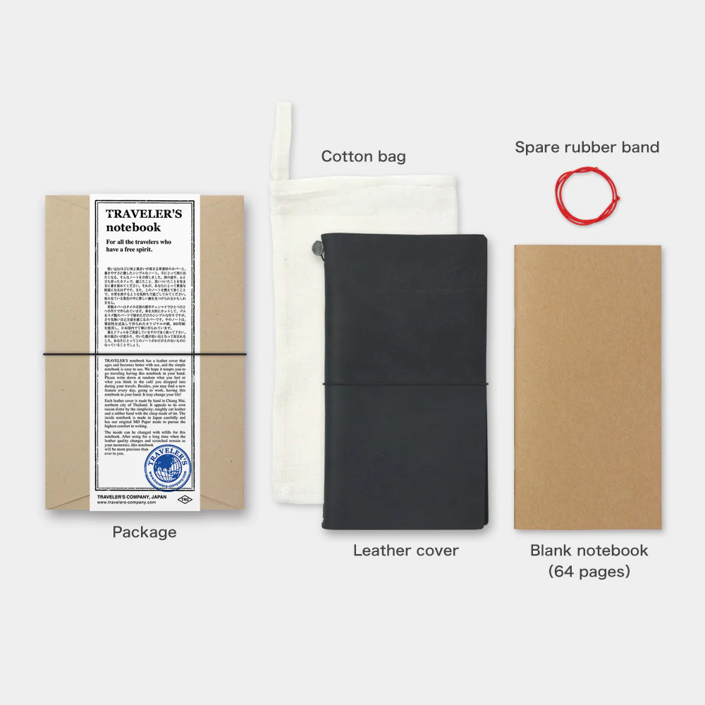 Traveler’s Company TRAVELER’S notebook Regular — Black