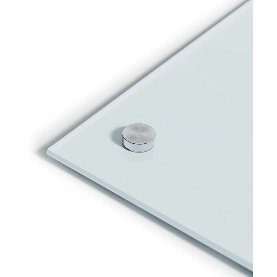 U Brands Frameless Magnetic Glass Dry-Erase Board, 48 × 36 in