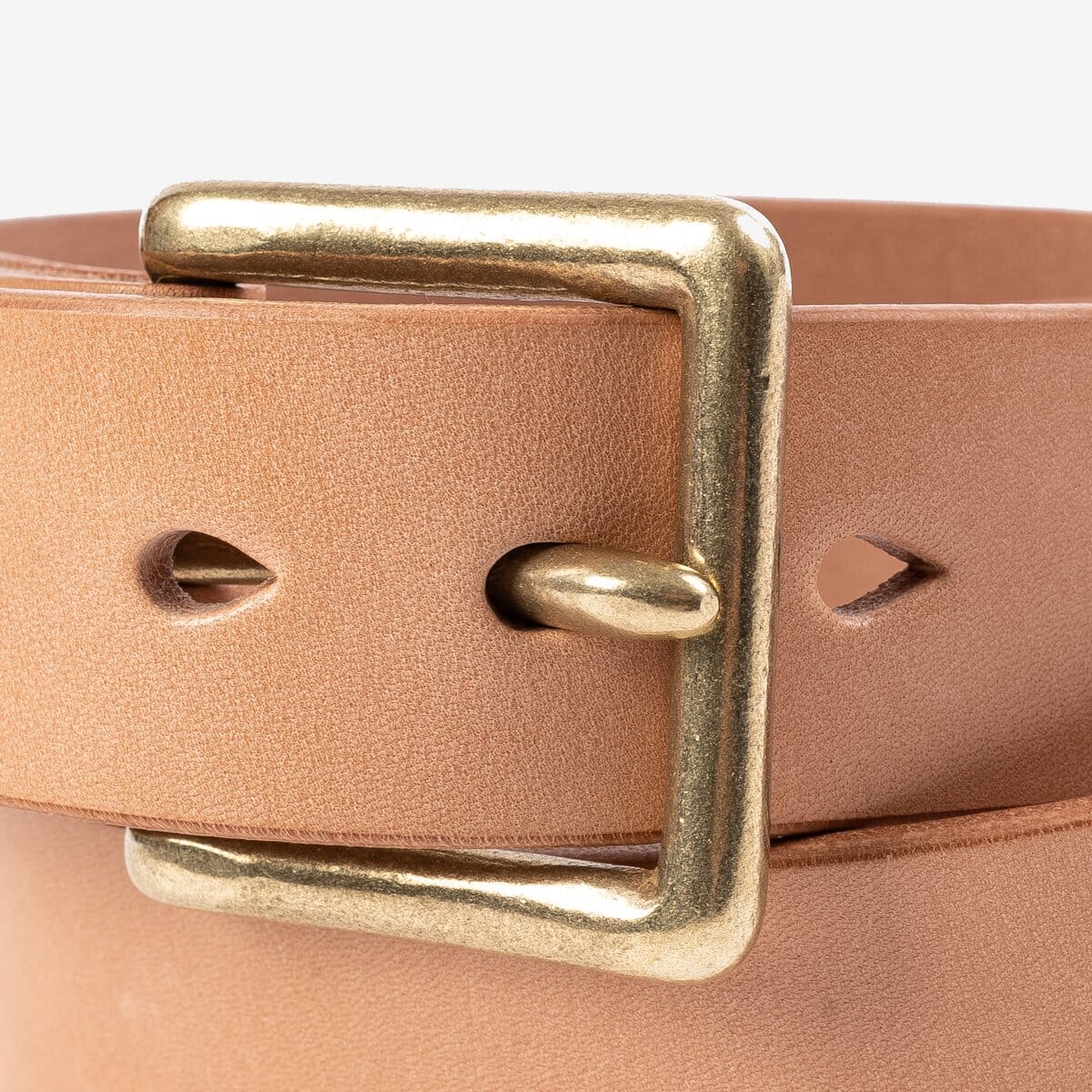 Iron Heart Heavy Duty Tochigi Leather Belt — Natural