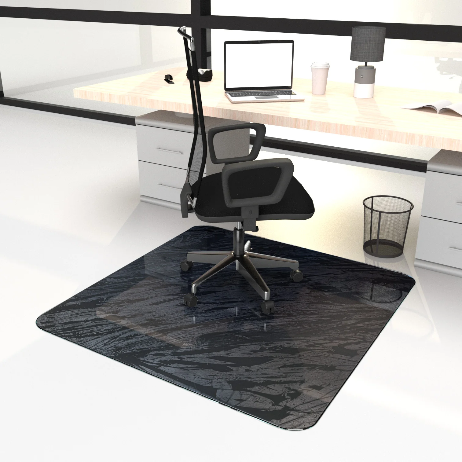 Vitrazza Vitrazza Glass Office Chair Mat