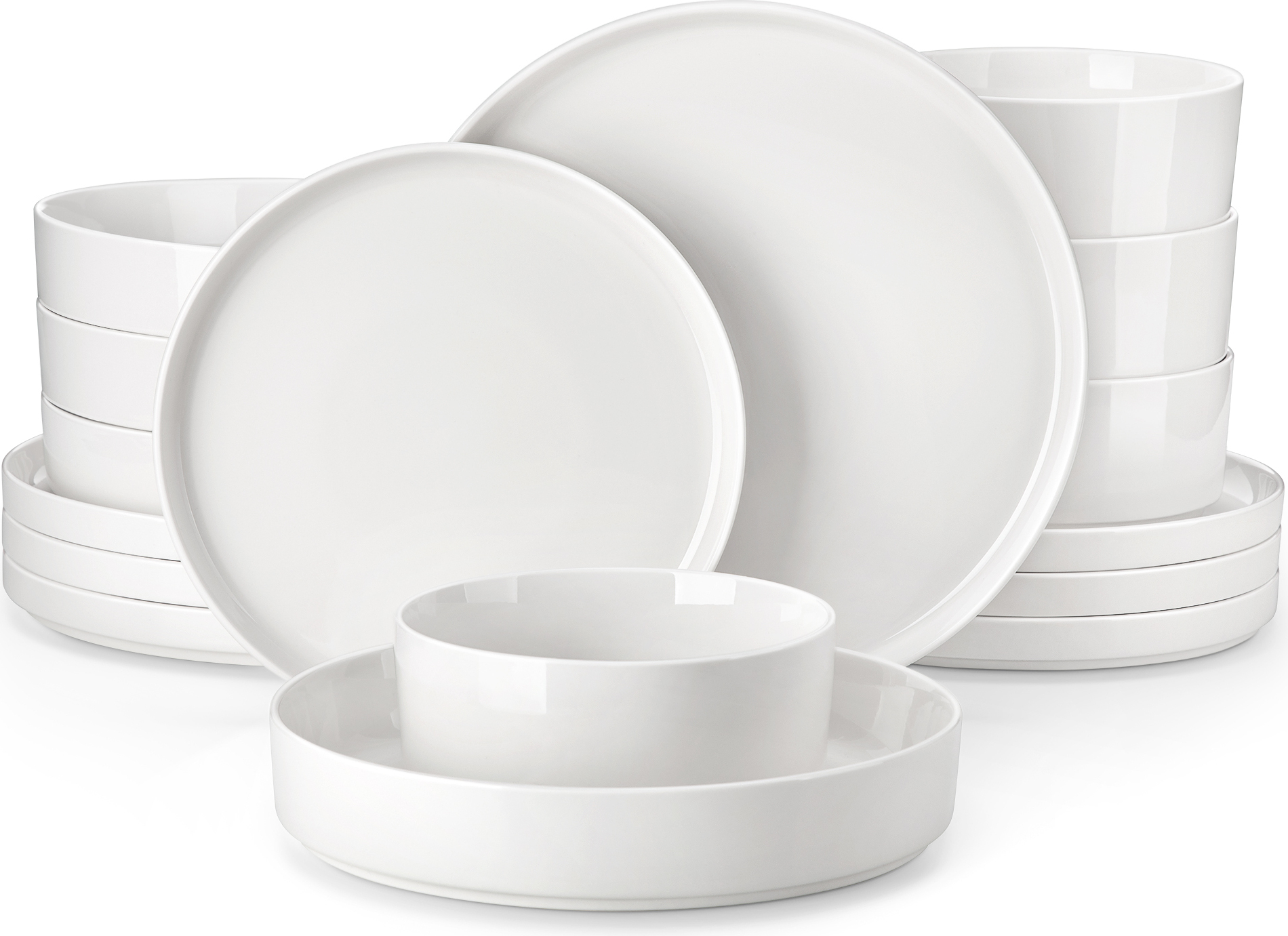 Thomas Loft 16-Piece White Dinner Set