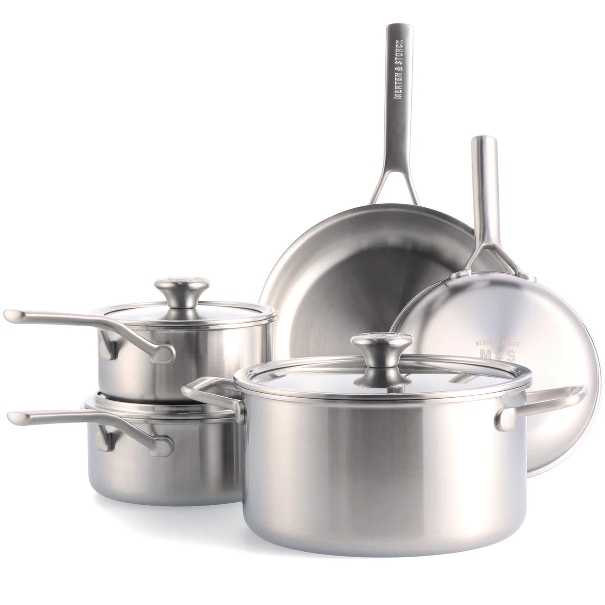 Merten & Storck Tri-Ply Stainless Steel 8-Piece Set