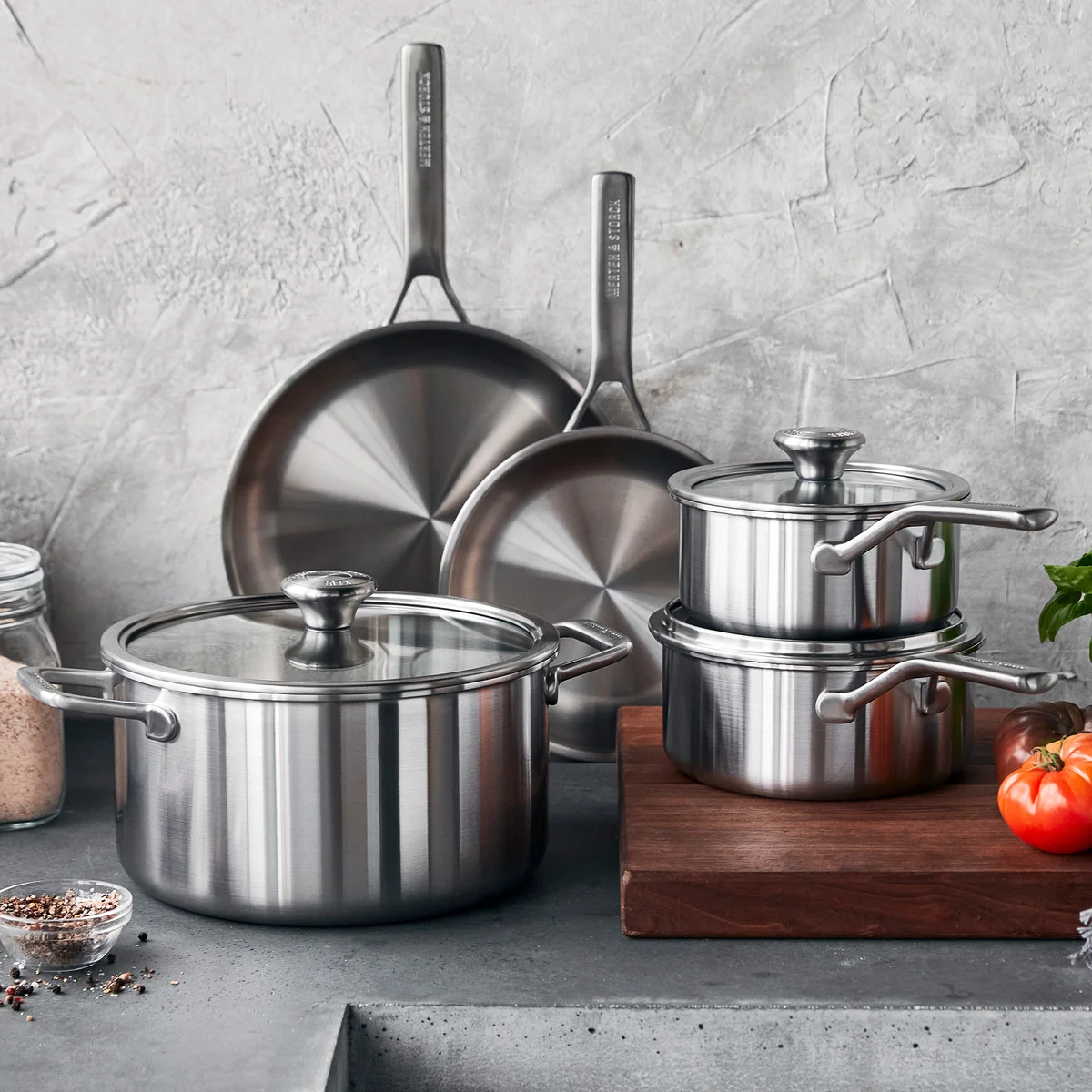 Merten & Storck Tri-Ply Stainless Steel 8-Piece Set