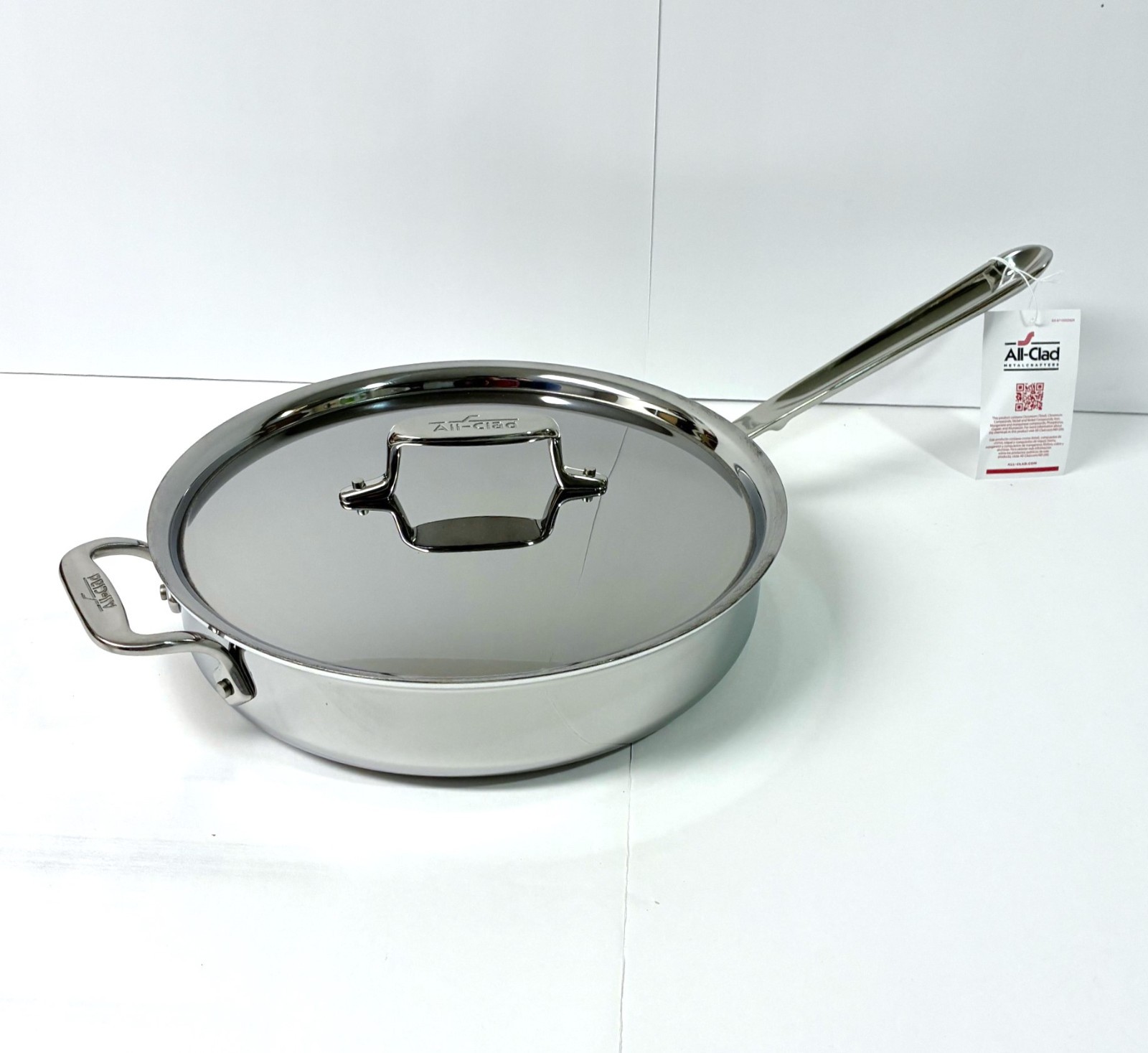 All-Clad All-Clad D3 3-Quart Sauté Pan with Lid