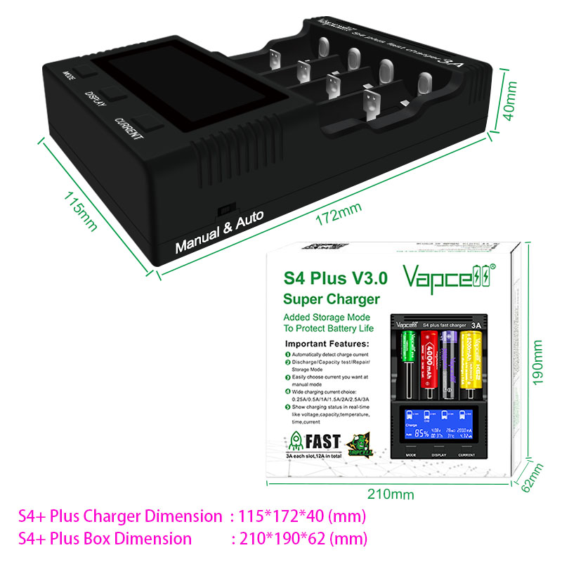 Vapcell Vapcell S4 Plus V3.0