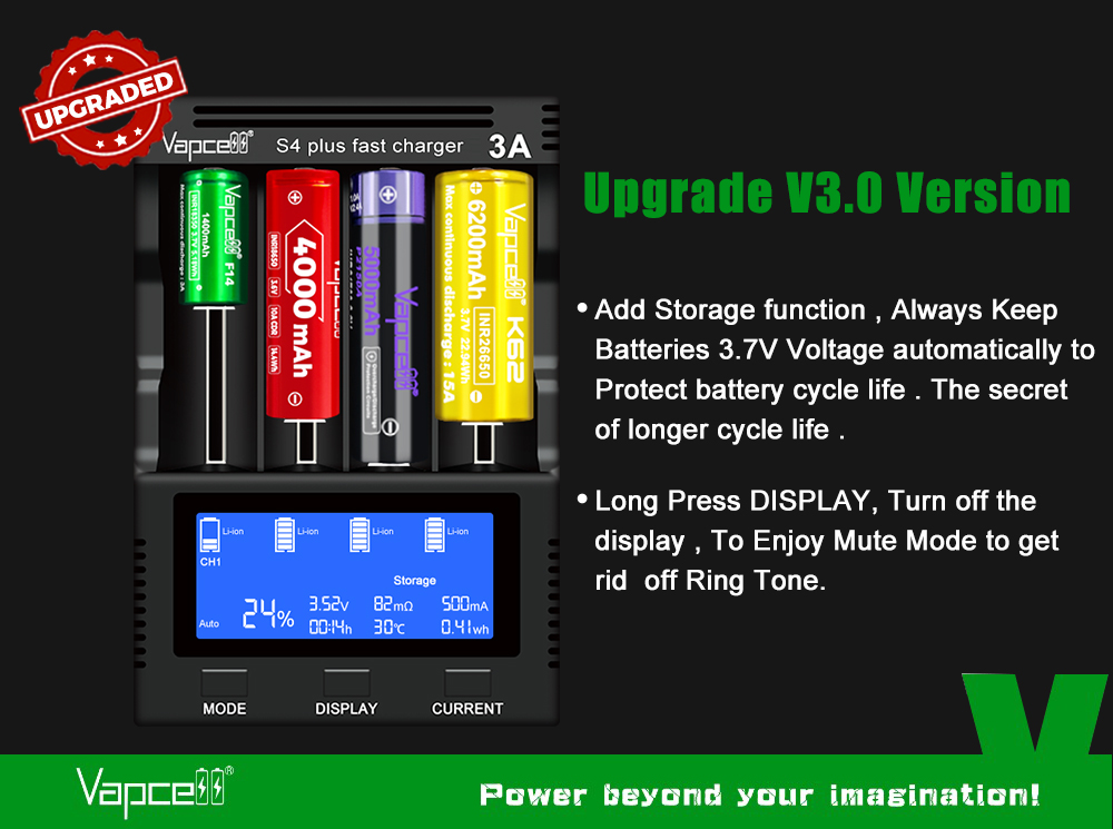 Vapcell Vapcell S4 Plus V3.0