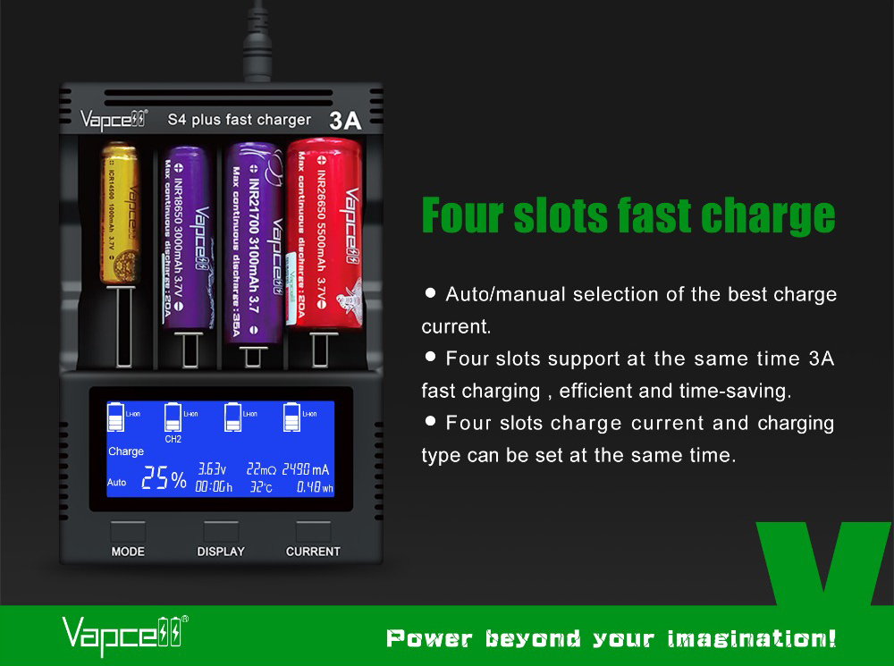 Vapcell Vapcell S4 Plus V3.0