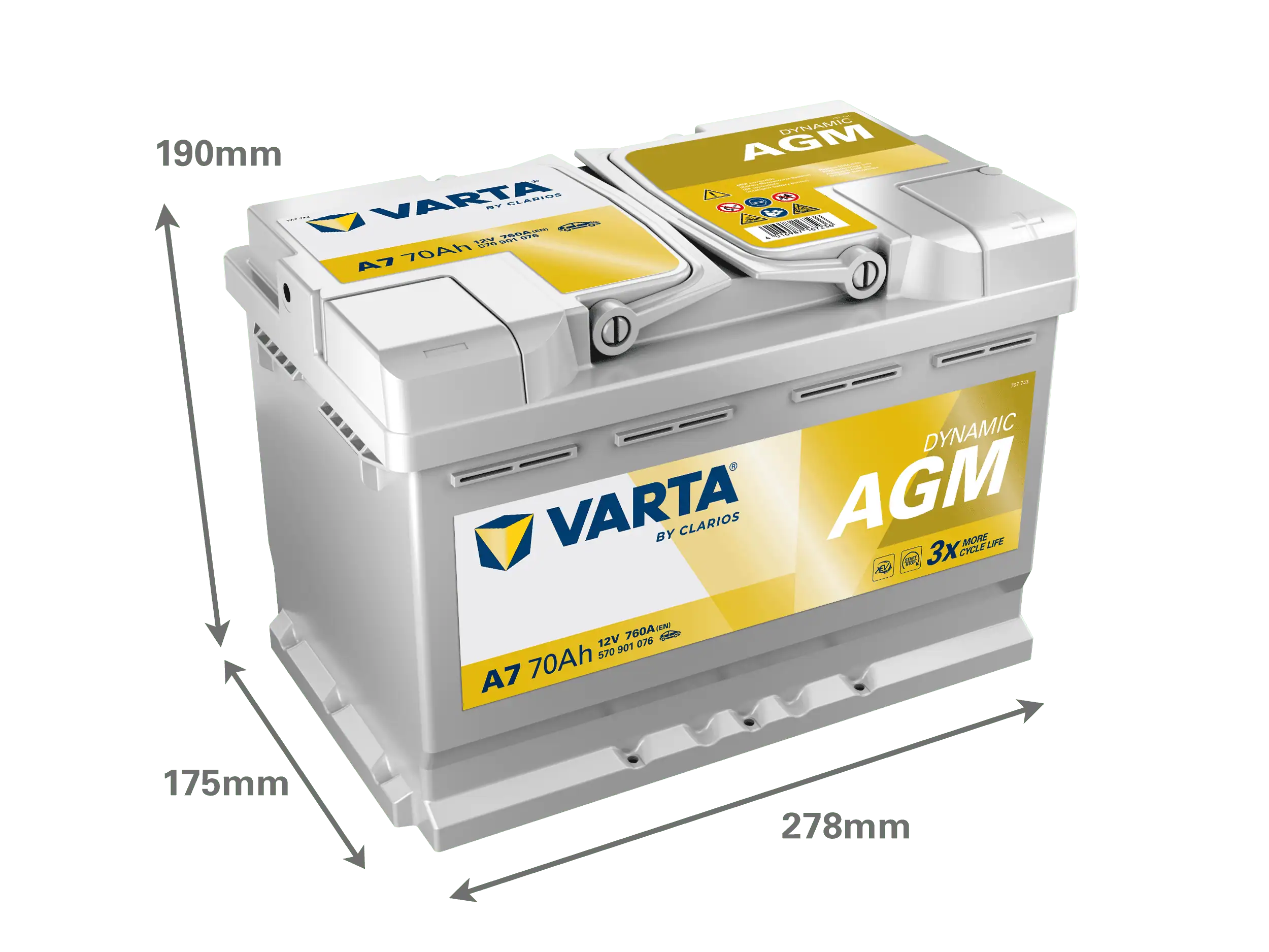 Varta Varta Silver Dynamic AGM A7