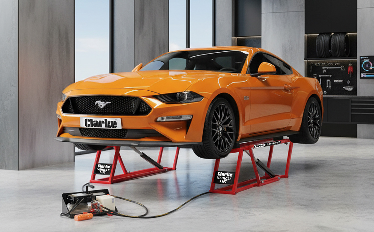 Clarke Clarke CTJ1500QL 1.5 Tonne Aluminium & Steel Quick-Lift Trolley Jack