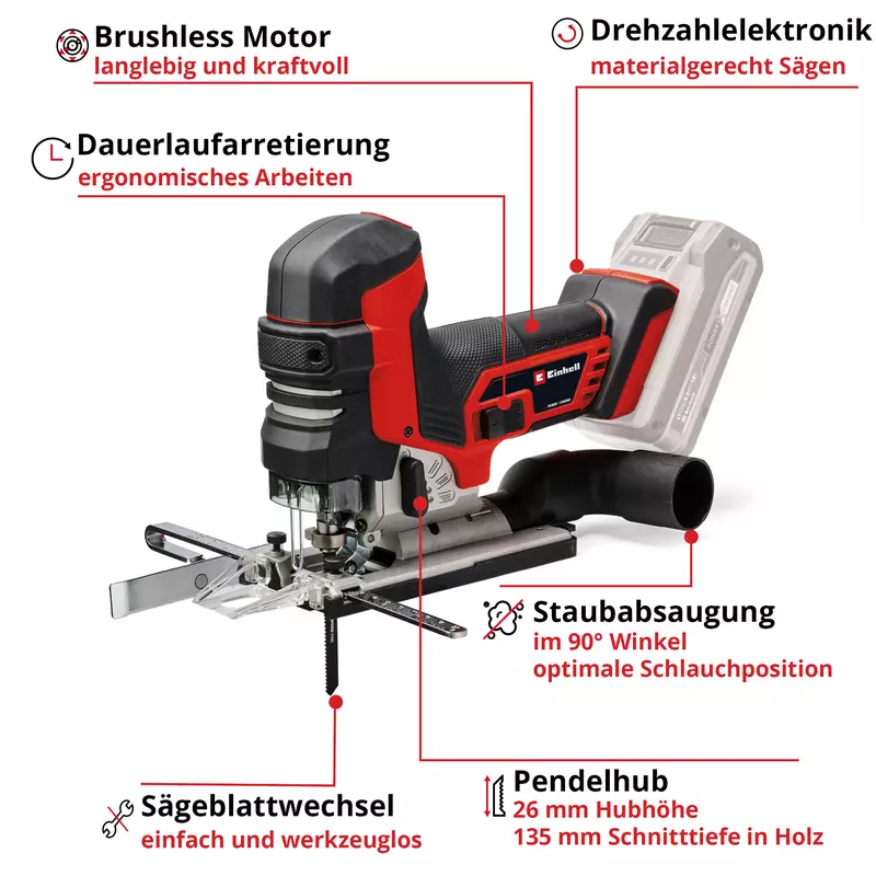 Einhell Einhell Professional TP-JST 18/135 Li BL