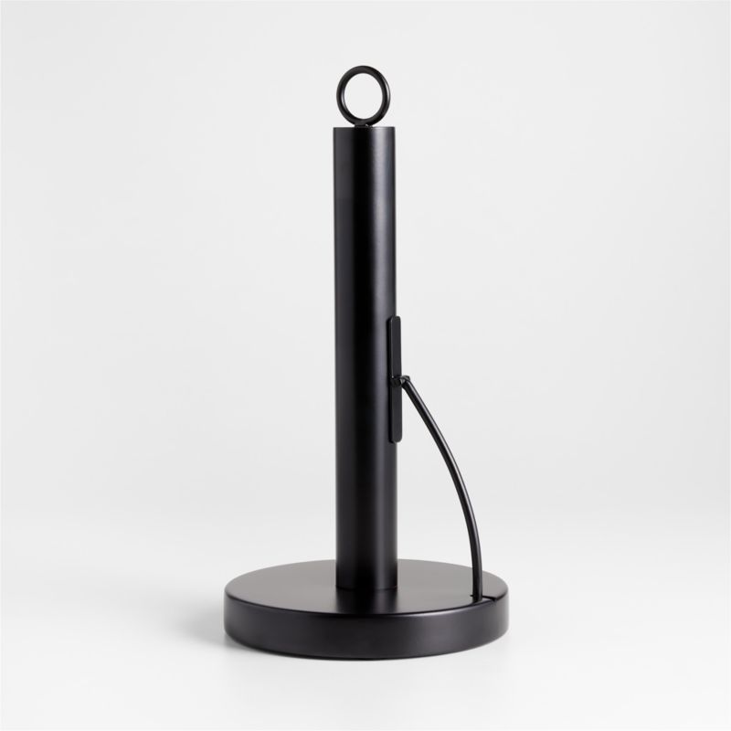Crate & Barrel Cora Iron Paper Towel Holder with Tension Arm