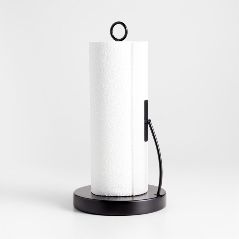 Crate & Barrel Cora Iron Paper Towel Holder with Tension Arm