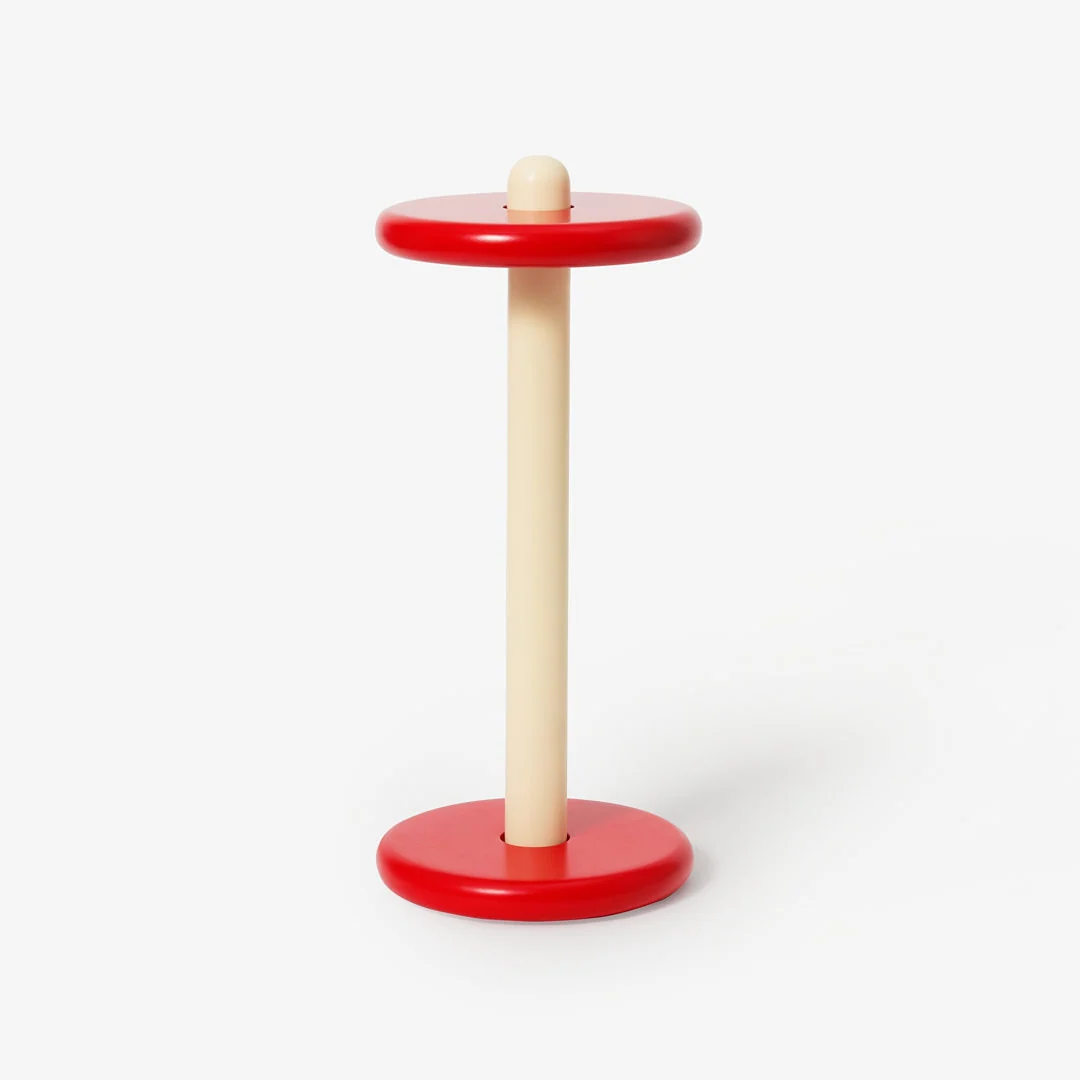 Areaware Spool Paper Towel Holder in Red