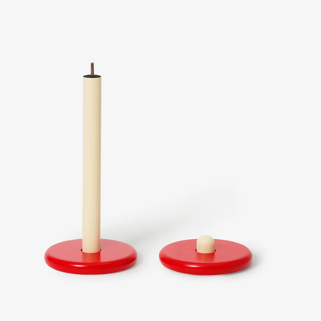 Areaware Spool Paper Towel Holder in Red
