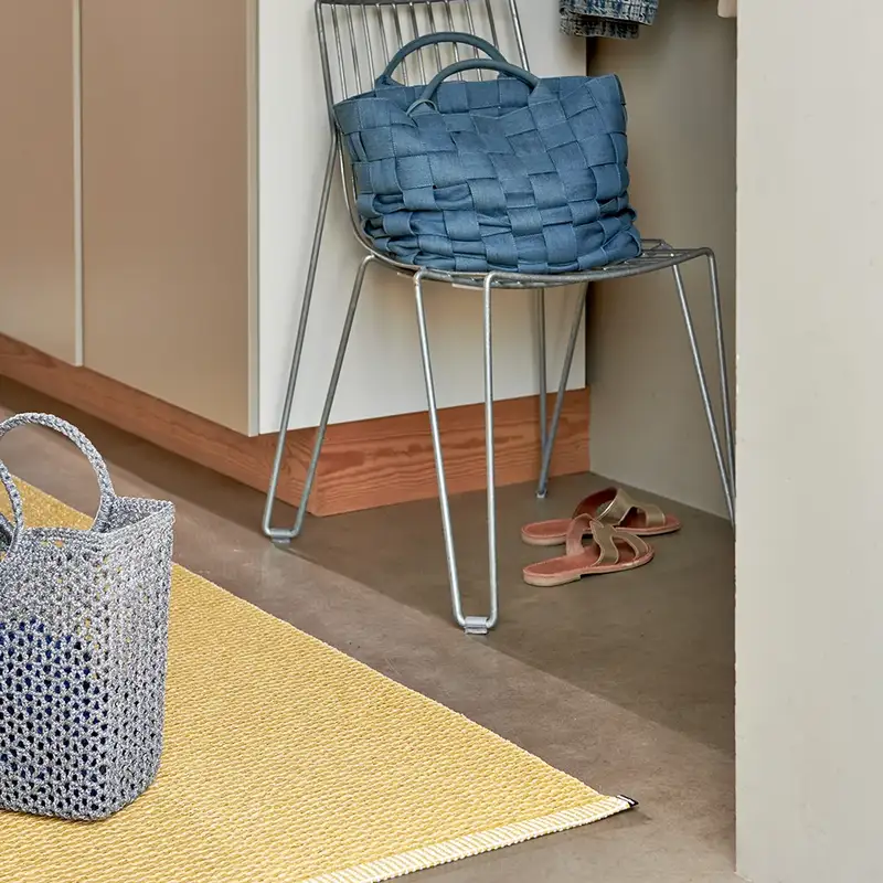 Pappelina Pappelina MONO Pale Yellow/Mustard Rug 180 x 220 cm